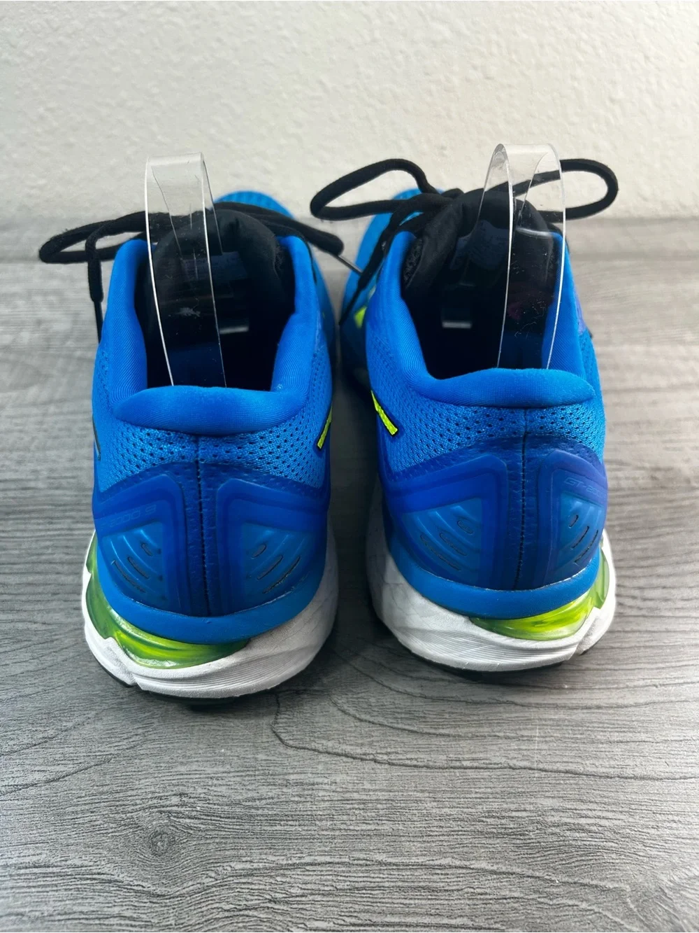 ASICS GT-2000 9 Men’s Blue & Lime Running Shoes Size 11.5 Sneakers Athletic